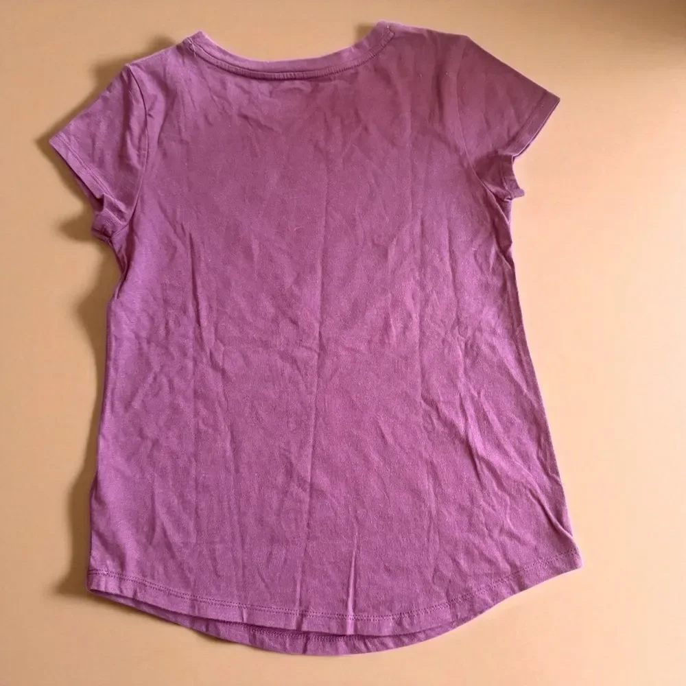GAP Kids Girls Short Sleeve Rainbow Hearts T-Shirt Size XL (12)